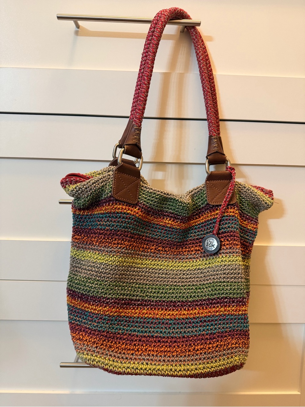 The Sak Cambria (or similar The Sak boho crochet multicolor stripe)